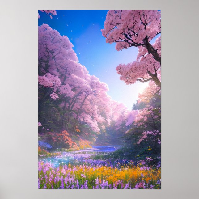 Póster La belleza de la primavera (Frente)