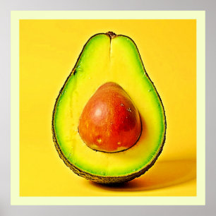 Póster La belleza de un diseño de aguacate saludable