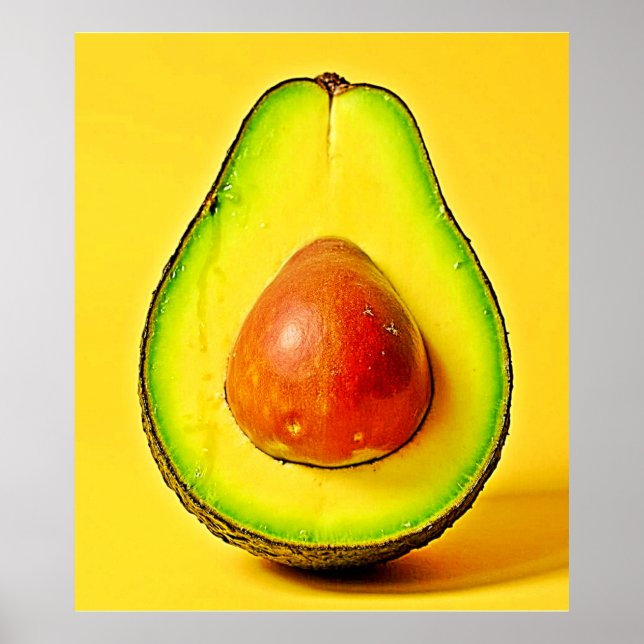 Póster La belleza de un diseño de aguacate saludable (Frente)
