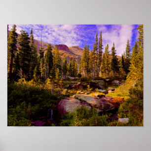 Póster La belleza de una fotografía de una caminata en la