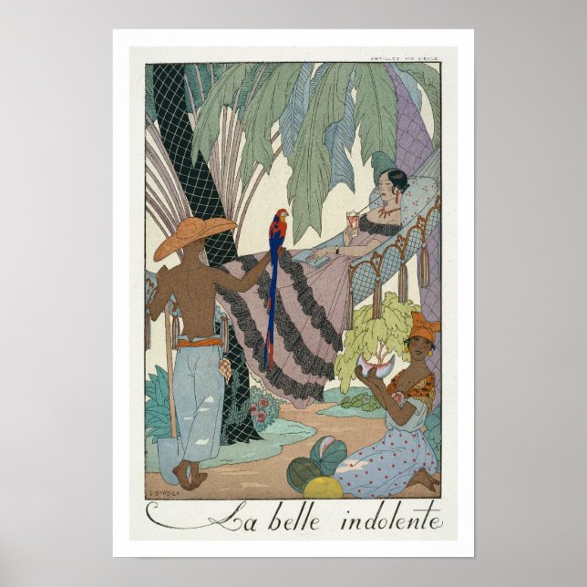Póster La belleza ociosa (huella de pochoo) (Frente)