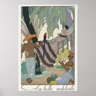 Póster La belleza ociosa (impresión del pochoir)