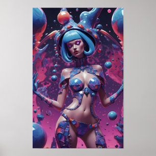 Póster La Belleza Usa Mi Corona - Ken Gage Art