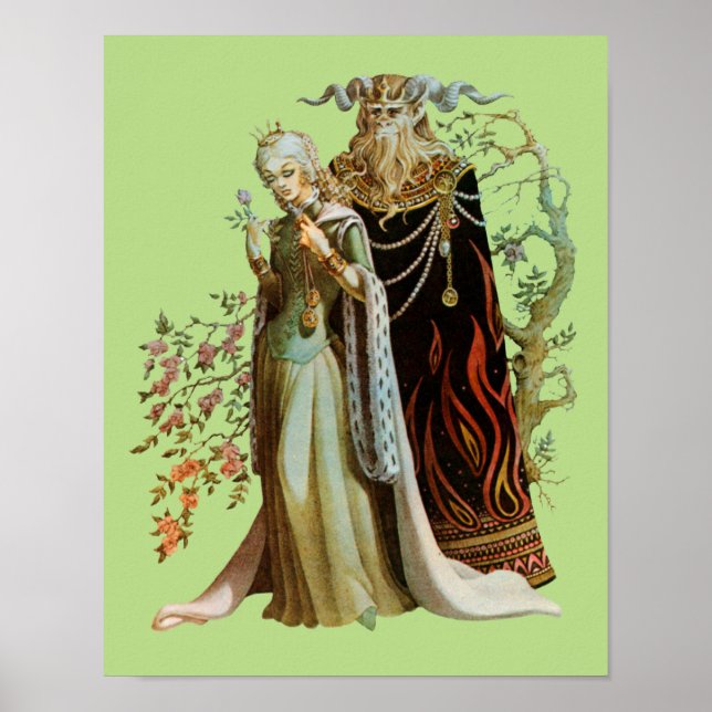 Póster La belleza y la bestia (Frente)