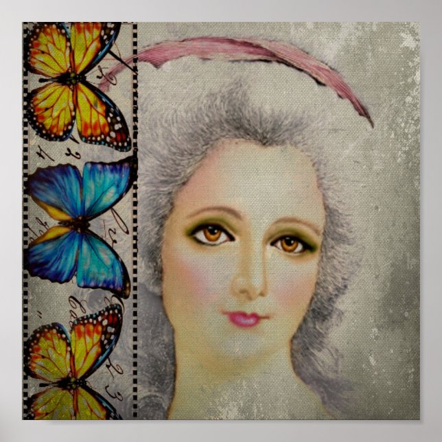 Póster La belleza y las mariposas (Frente)