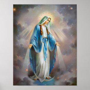 Póster La bendita Virgen María
