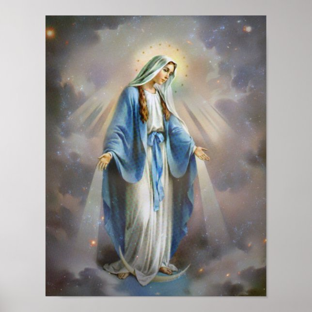 Póster La bendita Virgen María (Frente)