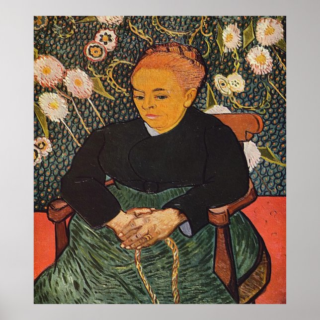 Póster La Berceuse (Augustine Roulin) 1889 (Frente)