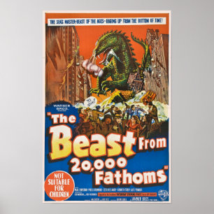 Póster La bestia a partir de 20.000 brazas de poster
