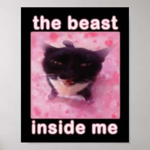 Póster La bestia dentro de mi gato es divertida