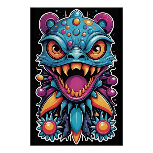 Póster La Bestia Se Festejará Sin Aviso - Ken Gage (Anverso)