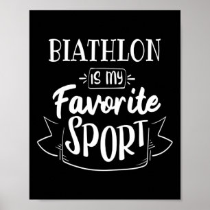 Póster La Biatlón Es Mi Deporte Favorito