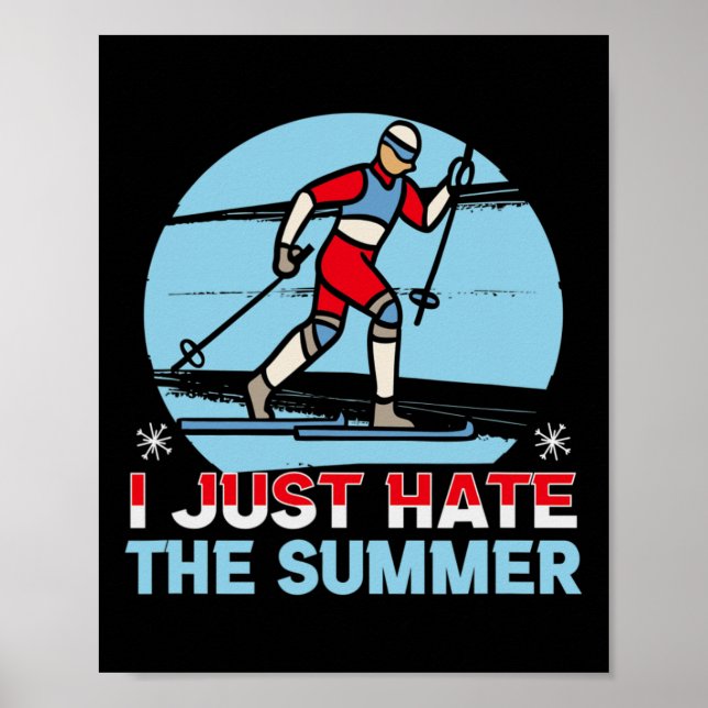 Póster La Biatlón Es Que Odio La Cruz De Verano. (Frente)