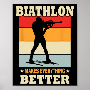 Póster La biatlón mejora todo - Biatlón