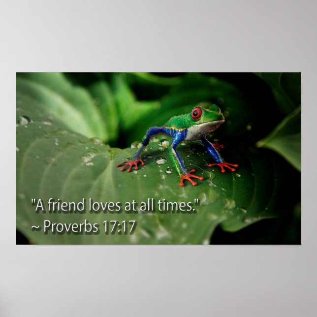 Póster La Biblia Cristiana de Guay cita dichos Inspirador (Frente)