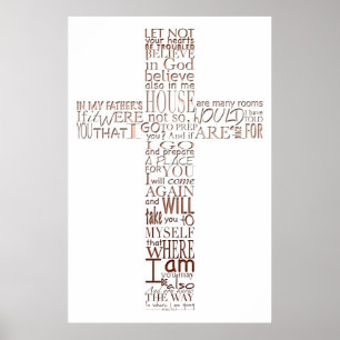 Póster La biblia cristiana versus el Poster de las letras