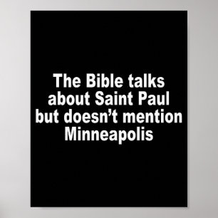 Póster La Biblia habla sobre San Pablo pero no menciona