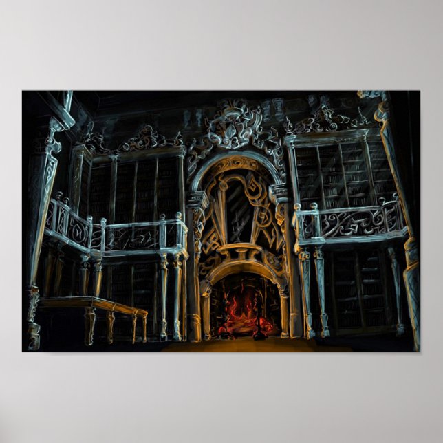 Póster La biblioteca de Aon (Frente)