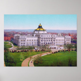 Póster La Biblioteca del Congreso - Fotografía Circa 1902
