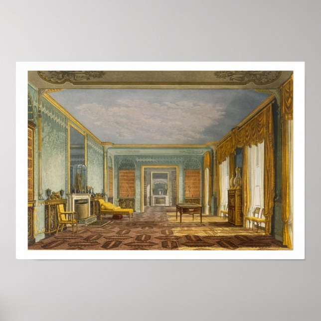 Póster La biblioteca del Rey desde las vistas del Royal P (Frente)