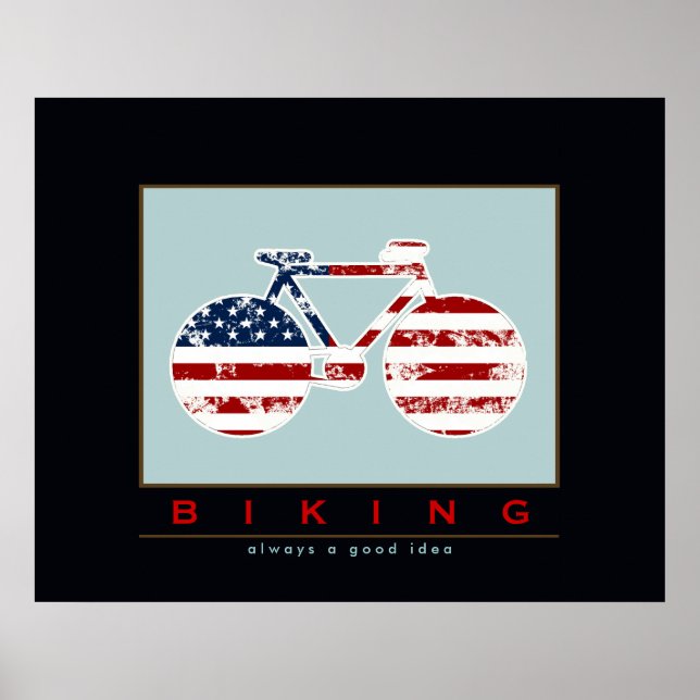 Póster La bicicleta siempre es una buena idea (Frente)