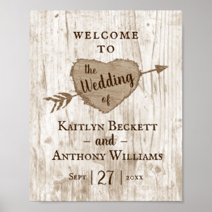 Póster La bienvenida de la colección Boda de árbol del co
