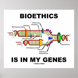 Póster La Bioética Está En Mis Genes (Replicación De ADN)