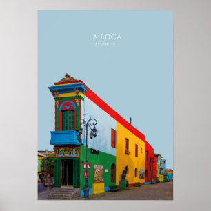 Póster La Boca, Argentina Viajes Artísticos