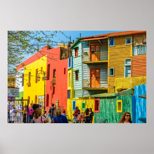 Póster La Boca, Buenos Aires, Argentina (Frente)