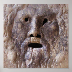 Póster La boca de la verdad, Roma, Italia