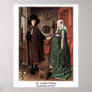 Póster La boda de Arnolfini de Juan De Eyck
