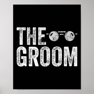 Póster La Boda de ducha de novia Groom Sungles Bacheler P