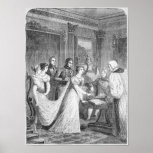 Póster La boda de la princesa Charlotte de