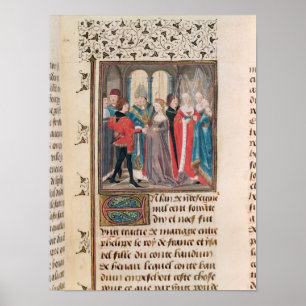 Póster La boda del rey de Felipe Auguste de Francia