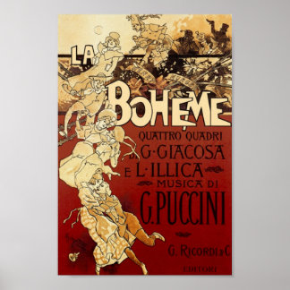 Póster La Boheme