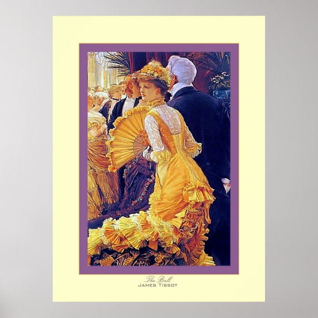 Póster La bola ~ James Tissot ~ Bella Artes (Frente)