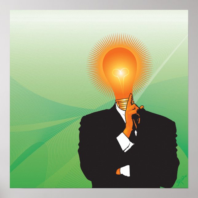 Póster La bombilla más brillante en el cajón de cuchillos (Frente)