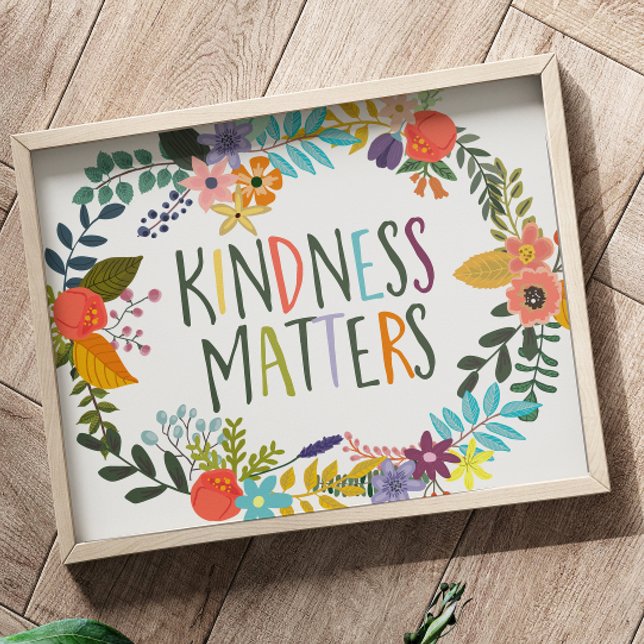 Póster La bondad importa la inclusión, sé amable y Inspir (Subido por el creador)