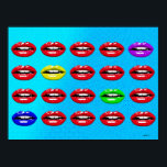 Póster La Bouche - Der Mund Pop Art<br><div class="desc">Poster de Arte Pop / "La Bouche - Der Mund" Jahr / año: 2021 Künstler: A. N.</div>