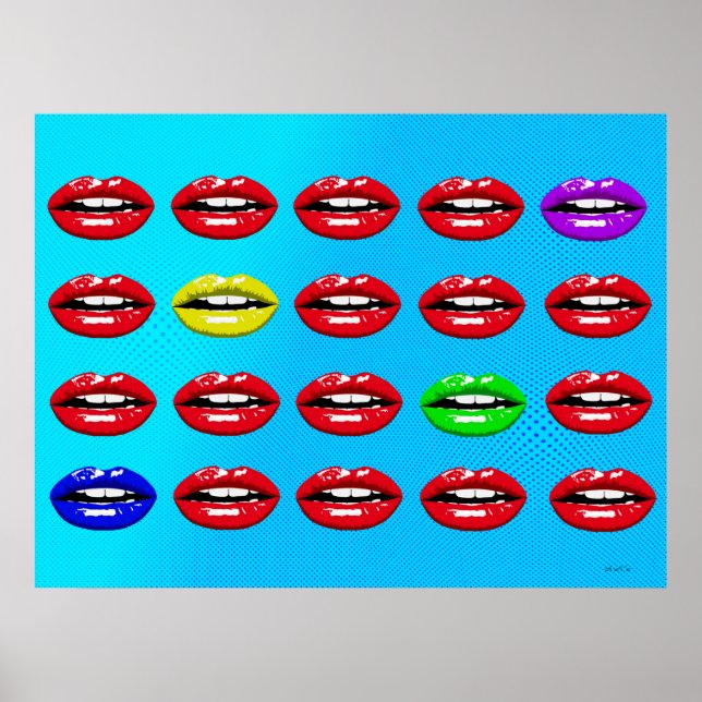Póster La Bouche - Der Mund Pop Art (Frente)