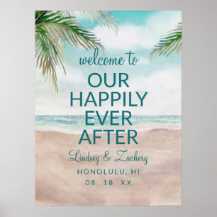 Póster La Brisa Insular Es Feliz Desde El Rótulo De Recep