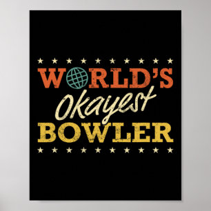 Póster La broma sarcástica del día del mejor Bowler del m