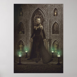 Póster La bruja del castillo prepara el ritual mágico