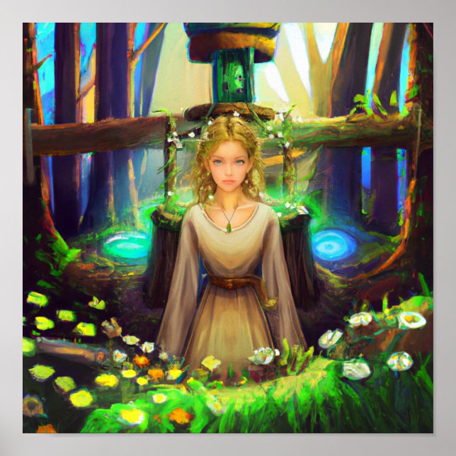 Póster La bruja forestal (Frente)