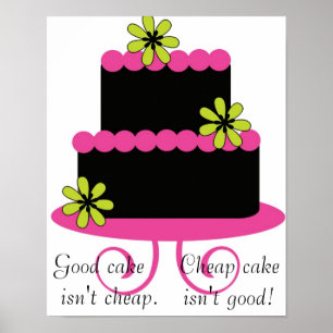 Póster la buena torta no es poster barato