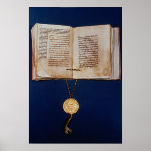 Póster La Bull de oro de Charles IV