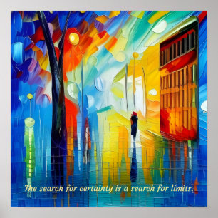 Póster La Búsqueda De La Seguridad Es Una Búsqueda De Lím