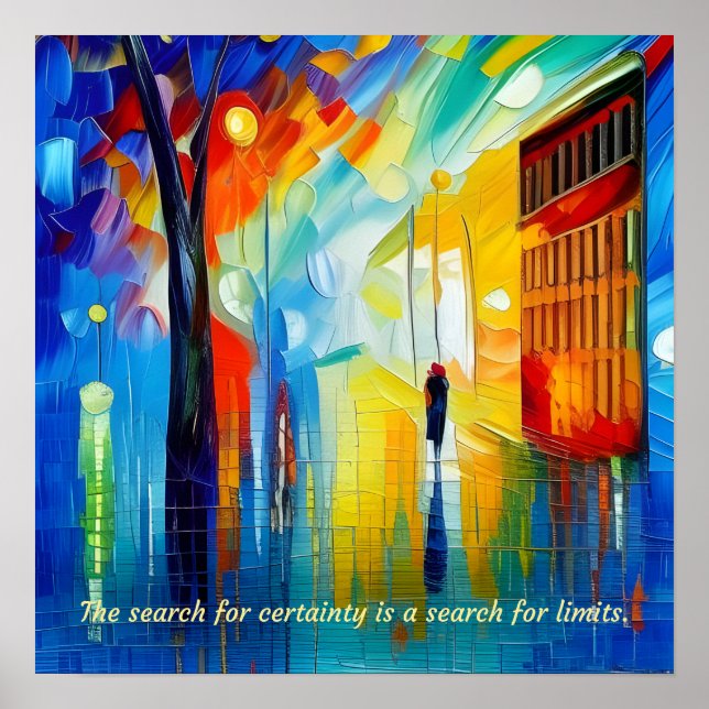 Póster La Búsqueda De La Seguridad Es Una Búsqueda De Lím (Frente)