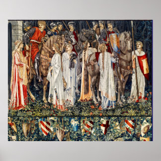 Póster La búsqueda del Santo Grial, el armamento, la part