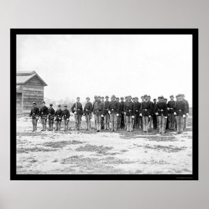 Póster La caballería de general Grant escolta 1865